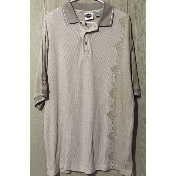 Harley-Davidson Other - Harley Davidson Men's Polo Size Large Brown Great‎ Color Great Design